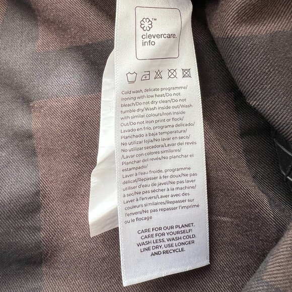 NWT SKFK Izua Black Brown Button Front Belted Mini Dress Size 6 Reg. $119 - Picture 11 of 12